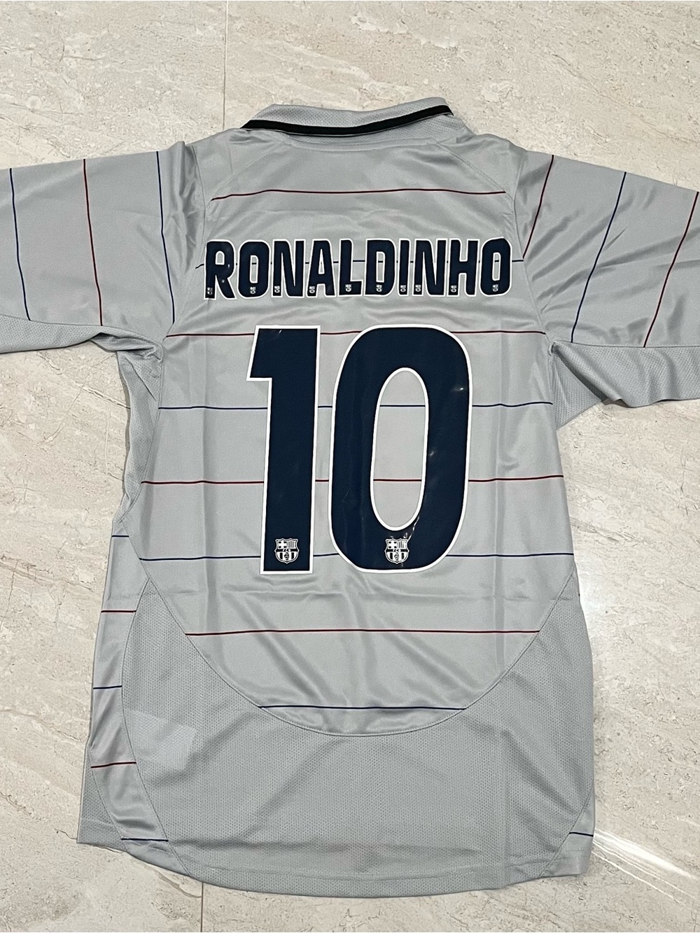 Barcelona 03/04 Away jersey - Ronaldinho #10 US SIZE LARGE